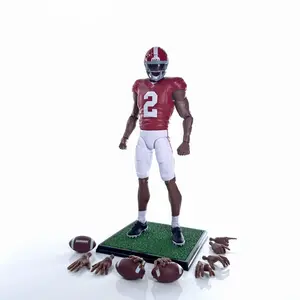 6-Inch New Ryan Williams #2 Alabama Sports Collectible Figurine - Action Figures with Display Stand, 4 Interchangeable Hand Sets for Collectors